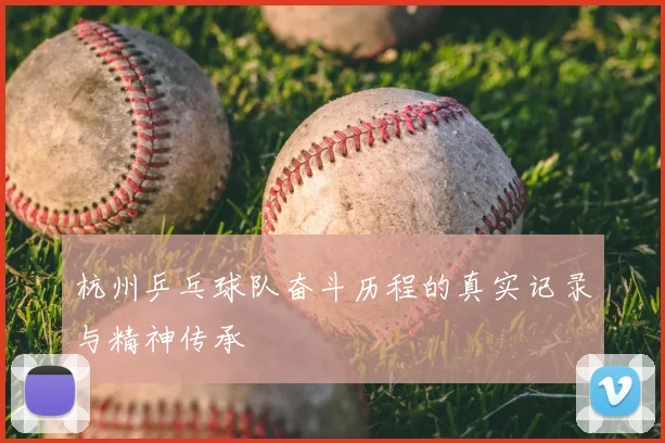 杭州乒乓球队奋斗历程的真实记录与精神传承