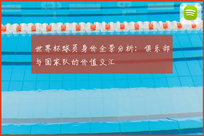 世界杯球员身价全景分析:俱乐部与国家队的价值交汇